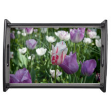 Paarse Tulip Serving Tray