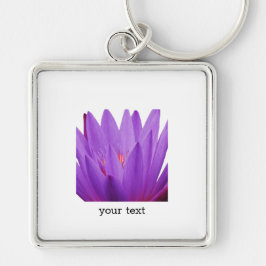 Paarse Tulip Sleutelhanger