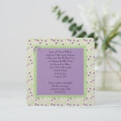 Paarse Tulip Wedding Vow Renewal Kaart (Staand voorkant)