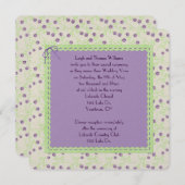 Paarse Tulip Wedding Vow Renewal Kaart (Voorkant / Achterkant)