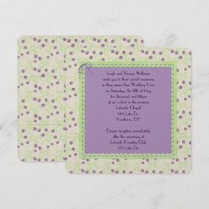 Paarse Tulip Wedding Vow Renewal Kaart