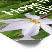 Paarse Tulips Hope Floral Flowers Foto Poster (Hoek)