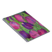 Paarse Tulips Spiral-Bound Journal-Notitieboek Notitieboek (Rechterzijde)