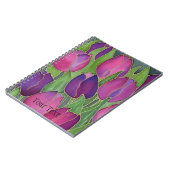 Paarse Tulips Spiral-Bound Journal-Notitieboek Notitieboek (Linkerzijde)