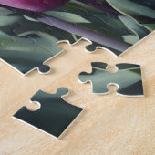 Paarse Tulp Bloem Tuin Kunst Puzzel Legpuzzel (Zijkant)