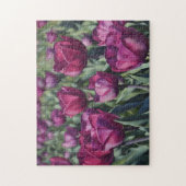 Paarse Tulp Bloem Tuin Kunst Puzzel Legpuzzel (Verticaal)