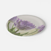 Paarse Tulp Bloem Tuin Trouwfeest borden Papieren Bordje (Gekanteld)