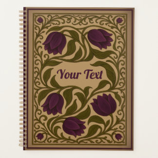 Paarse Tulp Bloemenplanner Planner