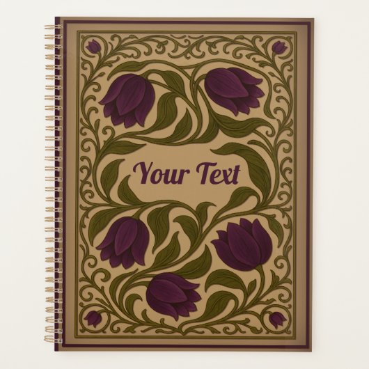 Paarse Tulp  Bloemenplanner Planner (Voorkant)