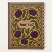 Paarse Tulp  Bloemenplanner Planner (Achterkant)