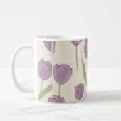 Paarse Tulp Bloemmotief Koffiemok (Links)