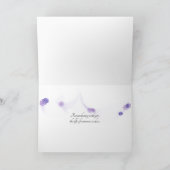 paarse tulp bouquet over zwarte sympathie kaart (Binnen)