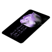 Paarse tulp bruiloft-opslaan van de datum * aanpas magneet (Linkerzijde)