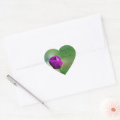 Paarse tulp bruiloft stickers (Envelop)