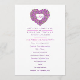 Paarse tulp hardesprek programmakaart