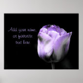 Paarse Tulp - Personaliseer of pas aan Poster (Voorkant)