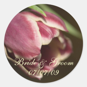 Paarse Tulp · Save the Date Sticker
