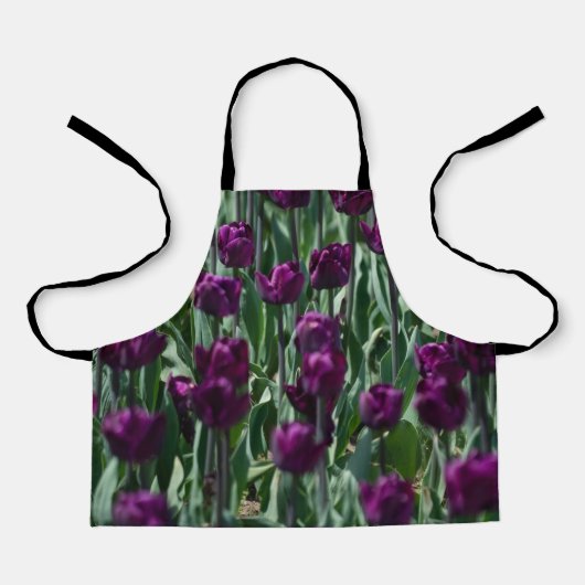 Paarse Tulp Schort (Voorkant)