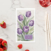 Paarse Tulp Servet (Insitu)