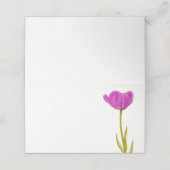 Paarse Tulp waterverf Art Guest Place kaarten Plaatskaartje (Buitenkant ongevouwen)