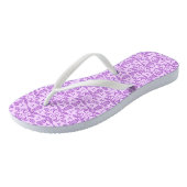 Paarse tulpblauw teenslipper teenslippers (Schuin)