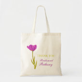 Paarse tulpbloem, bruidsschat tote bag (Voorkant)