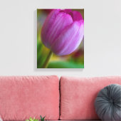 Paarse tulpbloem Canvas druk (Insitu (Woonkamer))