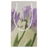 Paarse tulpbloem, speciale cadeautassen klein cadeauzakje (Voorkant)