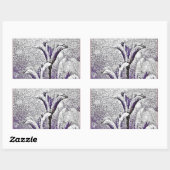 Paarse Tulpen #2 - KunstSticker schilderen Rechthoekige Sticker (Vel)