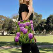 Paarse Tulpen Afbeelding No. 2 Tote Bag