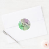 Paarse Tulpen Bloem Sticker Antwoordzegel (Envelop)