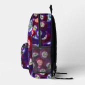 Paarse tulpen cadeaudoos bedrukte rugzak (Rechts)