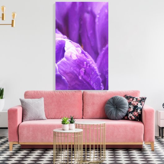 Paarse Tulpen Canvas Afdruk (Insitu (Woonkamer))