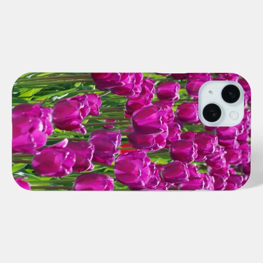 Paarse Tulpen Case-Mate iPhone Case (Achterkant (horizontaal))