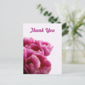 Paarse Tulpen Dank u Briefkaarten (Staand voorkant)