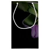 Paarse tulpen en wijn klein cadeauzakje (Achterkant)