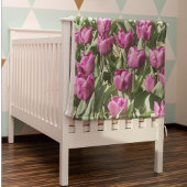  Paarse Tulpen Fleece Deken