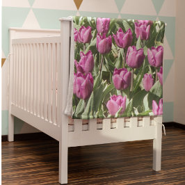  Paarse Tulpen Fleece Deken