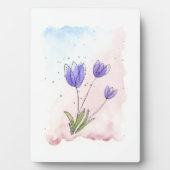 Paarse Tulpen Fotoplaat (voorkant)