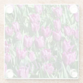  Paarse Tulpen Glazen Onderzetter (Achterkant)