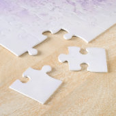 Paarse tulpen in de Paarse Waterverf van de puzzel Legpuzzel (Zijkant)