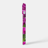 Paarse Tulpen iPhone 15 Case (Linkerkant)