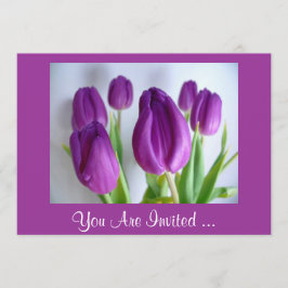 Paarse Tulpen Kaart