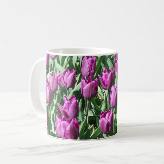  Paarse Tulpen Koffiemok (Voorkant links)