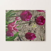 Paarse Tulpen Legpuzzel (Horizontaal)
