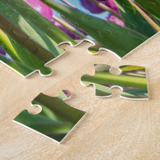 Paarse Tulpen Legpuzzel (Zijkant)