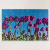 Paarse Tulpen Legpuzzel (Horizontaal)