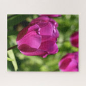 Paarse Tulpen Lente Bloemen Legpuzzel (Horizontaal)