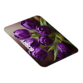 Paarse tulpen magneet (Rechterzijde)
