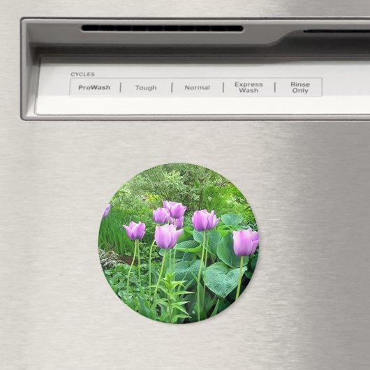 Paarse Tulpen Magneet (Insitu (Vaatwasser))